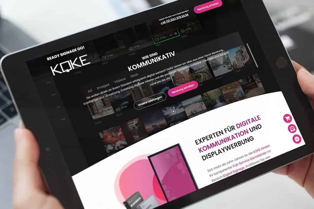 Koke GmbH Webseiten Relaunch von Seven Bytes Media